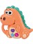 1138 Karikatür Dinozor Bebek Çocuk Müzikli Eğitici Oyuncak Piyano Açık-Turuncu (Yurt Dışından) 1