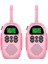 2 Adet DJ100 Çocuk Walkie Talkie Oyuncaklar Çocuklar Interkom Mini El Telsizi 3 Km Aralığı Uhf Radyo Kordon-Pembe + Pembe (Yurt Dışından) 1