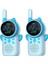 D25 1 Çift 1.5 Inç Renkli Ekran Çocuk Walkie Talkies 3 Km Menzilli El Radyosu Interkom-Mavi + Mavi (Yurt Dışından) 1