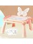 5503 Çocuklar Manyetik Dıy Çizim Tahtasında Küçük Çocuklar Tablet Ayaklı Yazma Doodle Tablet-Pembe (Yurt Dışından) 1