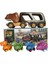 Çocuklar Dinozor Şekilli Araba Oyuncak Seti Araç Playset Kaydırmalı Sesli Işık Tasarımı (Yurt Dışından) 1