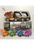 Çocuklar Dinozor Şekilli Araba Oyuncak Seti Araç Playset Kaydırmalı Sesli Işık Tasarımı (Yurt Dışından) 2