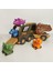 Çocuklar Dinozor Şekilli Araba Oyuncak Seti Araç Playset Kaydırmalı Sesli Işık Tasarımı (Yurt Dışından) 3