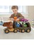 Çocuklar Dinozor Şekilli Araba Oyuncak Seti Araç Playset Kaydırmalı Sesli Işık Tasarımı (Yurt Dışından) 5