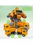 Robota Dönüşebilen Çek Bırak Oyuncak Iş Makineleri / Inşaat Araçları 4 Adet 3