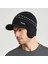Erkek Örme Beyzbol Şapkası Kış Kulaklığı Yalıtım Sıcak Kürk Astarlı Skullies Beanies Ingiliz Tarzı Binme Yün Şapka Kazık Bonnet (Yurt Dışından) 1