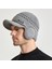 Erkek Örme Beyzbol Şapkası Kış Kulaklığı Yalıtım Sıcak Kürk Astarlı Skullies Beanies Ingiliz Tarzı Binme Yün Şapka Kazık Bonnet (Yurt Dışından) 2