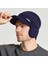 Erkek Örme Beyzbol Şapkası Kış Kulaklığı Yalıtım Sıcak Kürk Astarlı Skullies Beanies Ingiliz Tarzı Binme Yün Şapka Kazık Bonnet (Yurt Dışından) 3