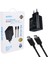 S11-C 25 Watt Siyah Şarj Başlık Adaptörü + Type-C To Type-C Kablo (4172) 1