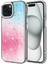 Apple iPhone 15 Uyumlu Simli Desenli Parlak Zore Task KAPAK-PEMBE-8680436733516-TA96750-TCHS 2