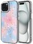 Apple iPhone 15 Uyumlu Simli Desenli Parlak Zore Task KAPAK-PEMBE-8680436733516-TA96750-TCHS 3