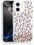 Apple iPhone 12 Uyumlu Kılıf Sıvılı Simli Baskılı Şeffaf Arka Yüzey Zore Mossa Silikon KAPAK-PEMBE-8680436 1