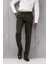 Regular Fit Düz Kalın Kışlık Gabardin Yan Cepli Pantolon 2