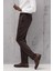 Regular Fit Düz Kalın Kışlık Gabardin Yan Cepli Pantolon 4