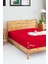 Penye Lastikli Çarşaf Pamuklu Jersey Tek Kişilik 100 x 200 cm Bordo 1