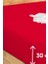 Penye Lastikli Çarşaf Pamuklu Jersey Tek Kişilik 100 x 200 cm Bordo 3