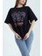 Bisiklet Yaka 1997 Baskılı Oversize Kalın Dokulu Pamuklu T-Shirt 2