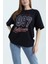Bisiklet Yaka 1997 Baskılı Oversize Kalın Dokulu Pamuklu T-Shirt 3