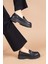 Peris Kadın Tokalı Siyah Loafer Ayakkabı PC-52431 2