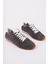 Lizbon Model Hakiki Deri Gri Süet Bağcıklı Günlük Kadın Sneakers 4