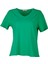 Oversize V Yaka Kadın T-Shirt - Minimalist Stil 1