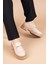 Peris Kadın Tokalı Bej Loafer Ayakkabı PC-52431 3