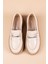 Peris Kadın Tokalı Bej Loafer Ayakkabı PC-52431 5