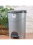 bella Pedallı Çöp Kovası - Gri - 30 Lt 1