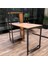 Lüks Çalışma Ofis Bilgisayar Masası Kitaplıklı 3 Raflı Ceviz 120 cm * 52 cm * 119 cm 4