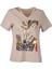 Minimalist Oversize V Yaka Kısa Kol Kadın T-Shirt - Günlük Kullanım 1