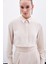 Boncuk Aksesuarlı Gömlek - Bej 5