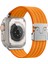 Apple Watch Ultra 49MM Naylon Kumaş Dokulu Hasır Örgülü Metal Tokalı Kordon 1