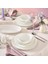 Fine Bone Meridian 55 Parça 12 Kişilik Yemek Takımı Platin 4