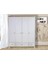 Mdf Nova Full Panjur Ahşap Beyaz 4 Kapılı Bebek&çocuk Gardırop 1
