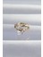 Pirinç Renk Zirkon Taşlı Damla Earcuff Küpe - Lisinya 1