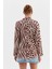 Renkli Zebra Leopar Hırka 4