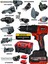 Alman 21 V Kömürsüz Motor Metal Dişli 13 Başlıklı Hepsi Bir Arada Muhteşem Profesyonel Ful Set 1