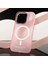 iphone 15 Pro Max Kılıf Buzlu Magsafe Succınct Young Mat Kılıf Kapak Sert Buzlu - Pembe 3