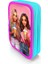 Kids Pembe Neon Mercan Fashion Girl Desenli Çift Katlı Kalem Çanta 11141 2