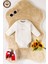Unisex %100 Organik Pamuklu Hayvan Figürlü 3-6-9-12 Ay 6lı Uzun Kollu Bebek Body Zıbı 3