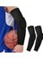 2 Adet Bal Peteği Koruyucu Kol Spor Sıkıştırma Basketbol Koruyucu, Siyah (Yurt Dışından) 1