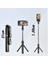 Lıve-K8 Tripod / Selfie Çubuğu 130 cm Işıksız Bluetooth Kumandalı 360° Döndürülebilir Başlık 3