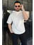 Erkek Bisiklet Yaka Basic Oversize Tişört P-00015026 2