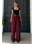 Bordo Çift Pileli Kemerli Pantolon MG2330 5