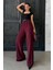 Bordo Çift Pileli Kemerli Pantolon MG2330 2