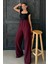 Bordo Çift Pileli Kemerli Pantolon MG2330 3