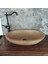 Koyu Traverten Oval Lavabo 2