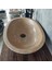 Koyu Traverten Oval Lavabo 3