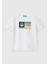 Erkek Çocuk Beyaz Benetton Logo Baskılı T-Shirt 1