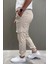 Erkek Bel Ve Paça Lastikli Kargo Cep Pantolon P-00015053 2